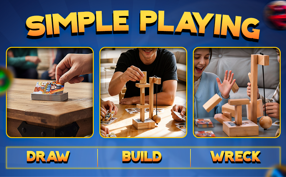 Wrecking Ball — The Block-Stacking Game with a Real Wrecking Ball