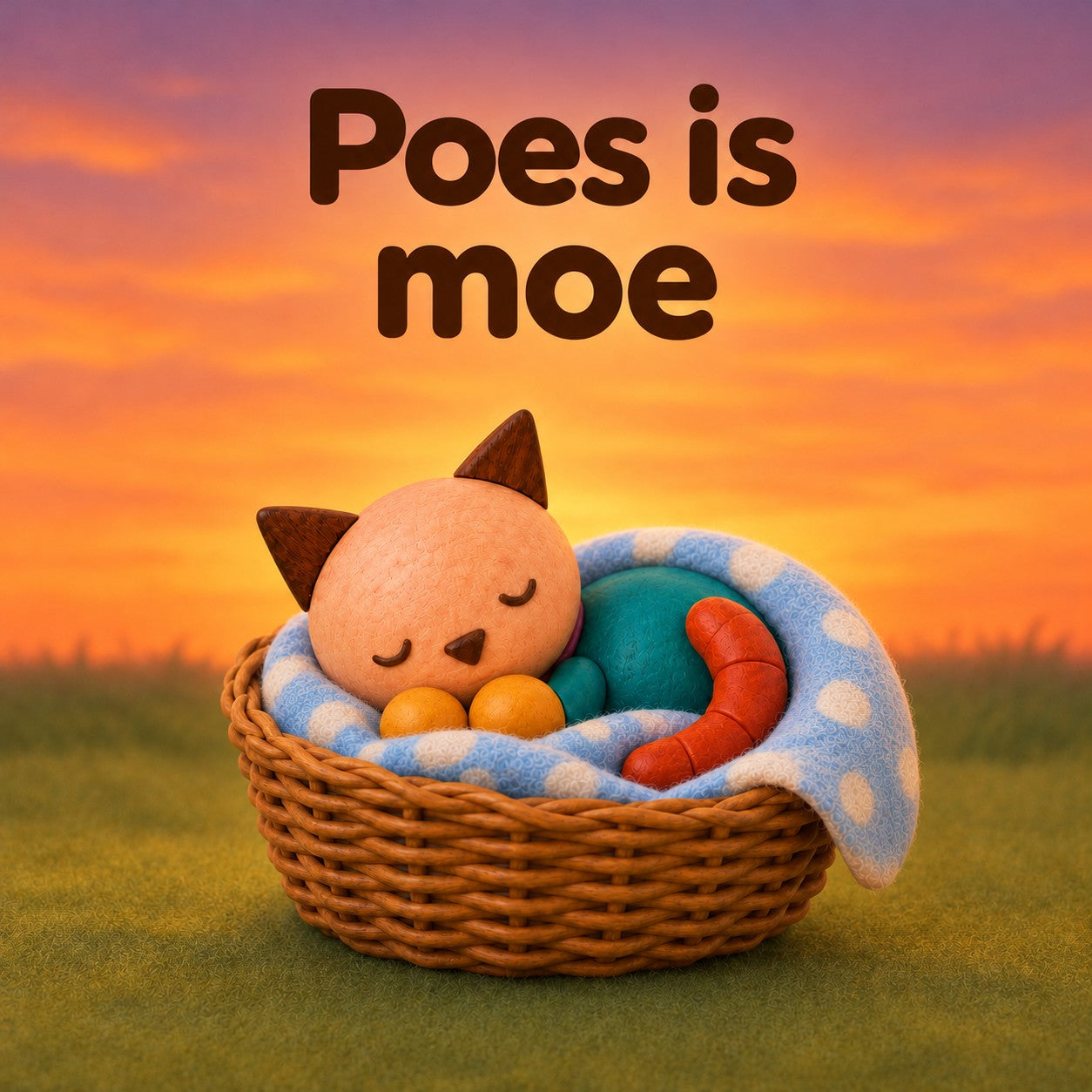 Kaft van Poes is moe