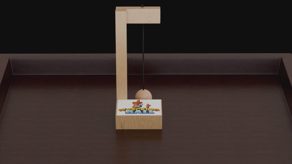 Wrecking Ball — The Block-Stacking Game with a Real Wrecking Ball